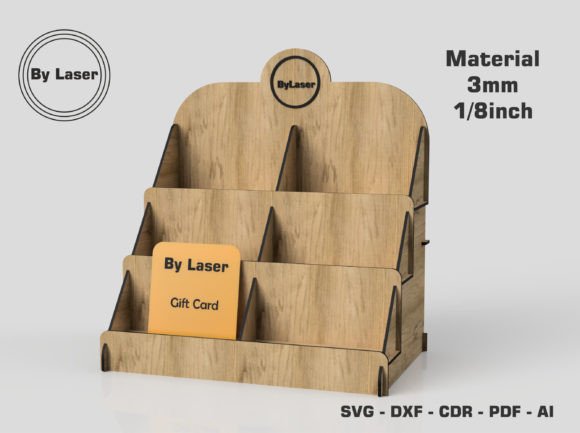 3 Layer Display Stand for Laser Cut File
