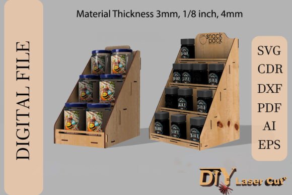 4 and 3 Tier Jar Display Shelves Review