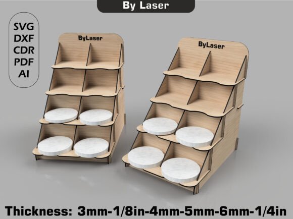 Coaster Counter Display Stand Laser Cut for Stands