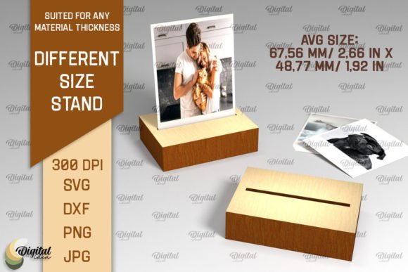 Display Stand LaserCut: Wooden Stand SVG for Stands