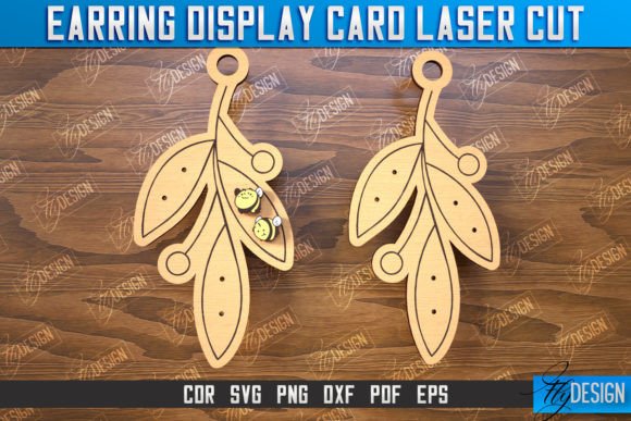 Earring Display Leaves Shaped Display: Laser Cutting for Earrings