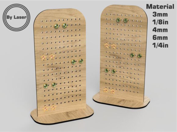 Earring Display Stand for Laser Cut File Review