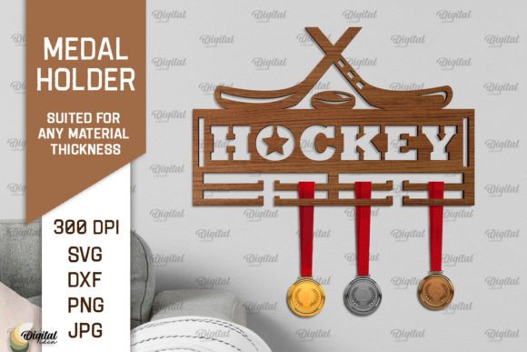 Hockey Medal Display Laser Cut