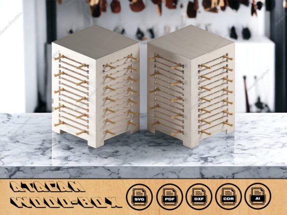 Jewelry Earring Stand Laser Cutting File for Stands