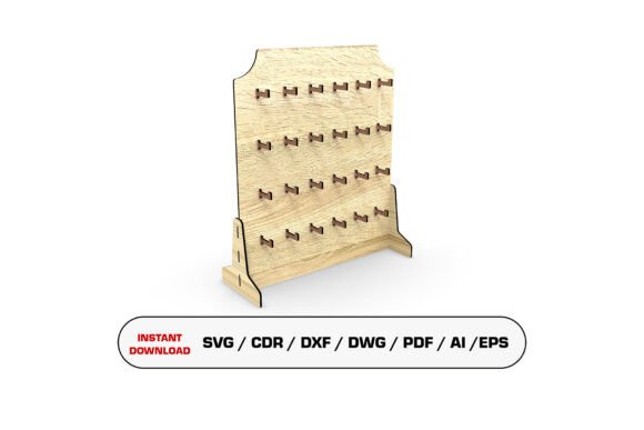 Keychain Display Stand Laser Cut File for Stands