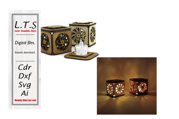 Kinetic Candle Holder. Laser Cut File