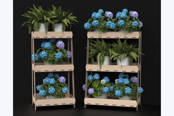 Laser Cut 3 Tier Plant Stand Svg Files