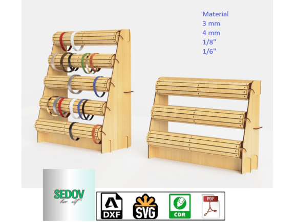 Laser Cut Bracelet Stand and Watch Stand Review