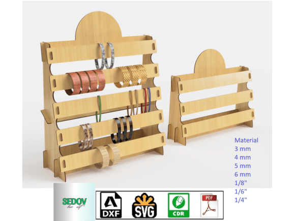 Laser Cut Bracelet Stand Watch Organiser for Stands