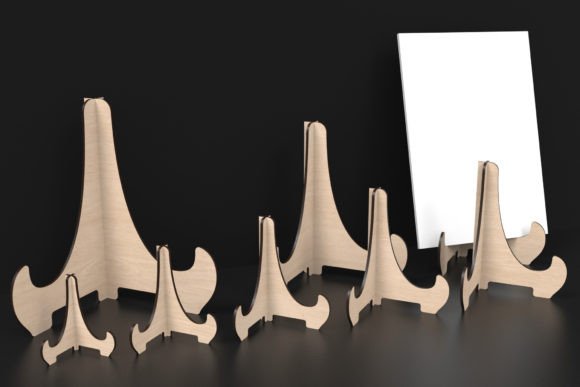 Laser Cut Easel Stand Backs Svg Files for Modern Stands
