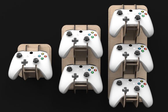 Laser Cut Game Controller Wall Stand Svg for Modern Stands