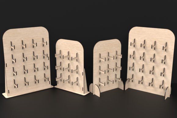 Laser Cut Keychain Display Stand Svg for Stands