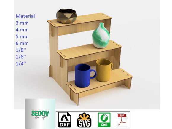 Laser Cut Retail Shelving Showcase