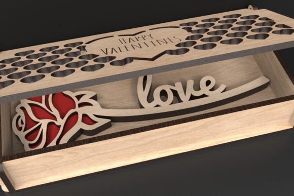 Laser Cut Rose Box Svg Files