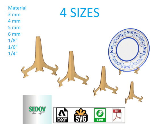 Laser Cut Set of Plate Holders: A Designer’s Review for Stands and Laser Cutting Projects