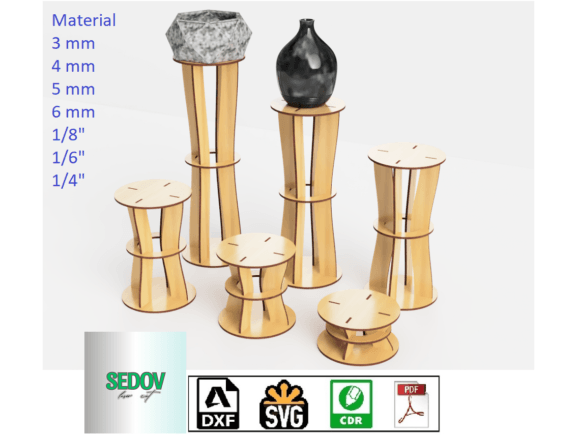 Laser Cut Versatile Merchandise Stand