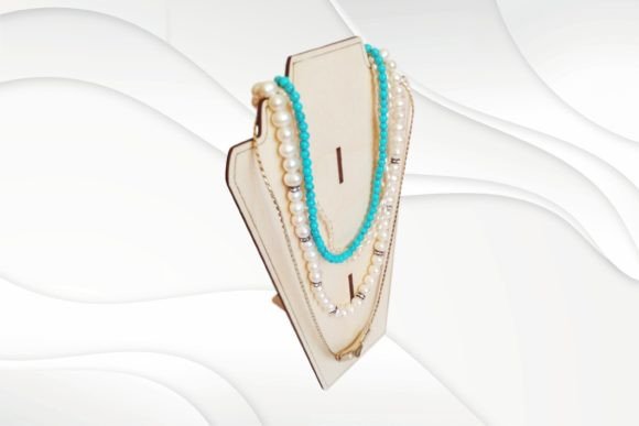 Necklace Display Laser Cut Design for Modern Stands