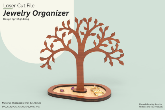 Tree Jewelry Display Laser Cut File: A Designer's Review