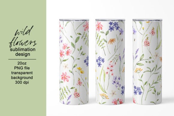 Tumbler Sublimation Design Wildflowers Review