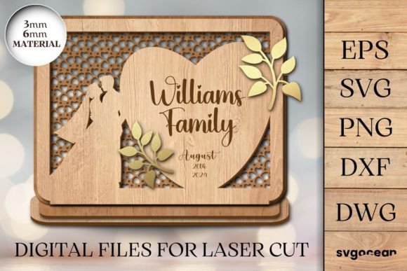 Wedding Anniversary Display Laser Cut